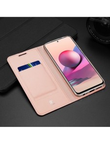 DUX DUCIS Skin Pro Bokhylla typ fodral för Xiaomi Redmi Note 10 / Redmi Note 10S golden