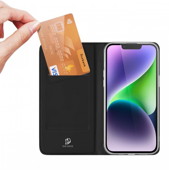 Dux Ducis Skin Pro Card Plånboksfodral till iPhone 15 - Svart