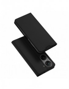 Dux Ducis Skin Pro-fodral för Asus Zenfone 9 flip-fodral plånboksställ svart