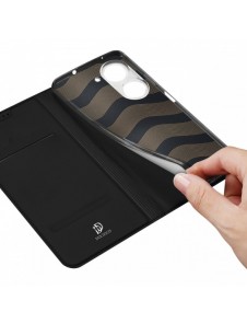 Dux Ducis Skin Pro-fodral för Asus Zenfone 9 flip-fodral plånboksställ svart