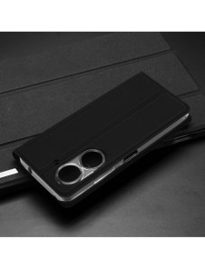 Dux Ducis Skin Pro-fodral för Asus Zenfone 9 flip-fodral plånboksställ svart