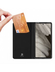 Dux Ducis Skin Pro-fodral för Google Pixel 7a Flip Card-plånboksställ Svart