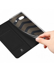 Dux Ducis Skin Pro-fodral för Google Pixel 7a Flip Card-plånboksställ Svart