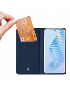 Dux Ducis Skin Pro-fodral för Honor Magic5 Flip Card-plånboksställ Blå