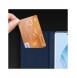 Dux Ducis Skin Pro-fodral för Honor Magic5 Flip Card-plånboksställ Blå
