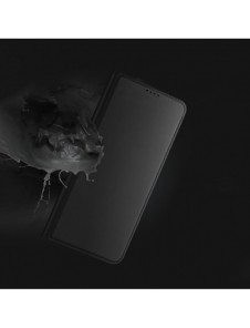 Dux Ducis Skin Pro Fodral för Honor Magic5 Pro Flip Card Plånboksställ Svart