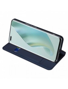Dux Ducis Skin Pro-fodral för Honor Magic5 Pro Flip Card-plånboksställ Blå