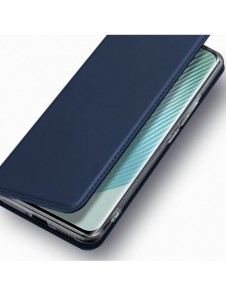 Dux Ducis Skin Pro-fodral för Honor Magic5 Pro Flip Card-plånboksställ Blå