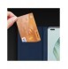 Dux Ducis Skin Pro-fodral för Honor Magic5 Pro Flip Card-plånboksställ Blå