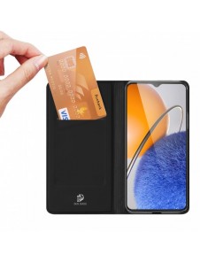 Dux Ducis Skin Pro-fodral till Huawei nova Y61 flip-cover-kortplånboksställ svart