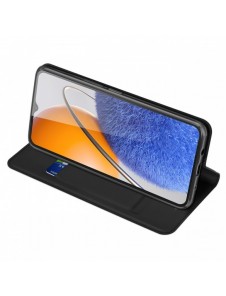 Dux Ducis Skin Pro-fodral till Huawei nova Y61 flip-cover-kortplånboksställ svart