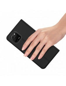 Dux Ducis Skin Pro-fodral till Huawei nova Y61 flip-cover-kortplånboksställ svart