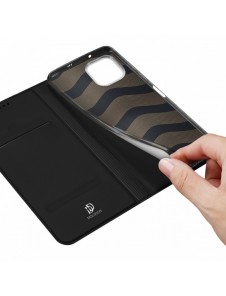 Dux Ducis Skin Pro-fodral till Huawei nova Y61 flip-cover-kortplånboksställ svart
