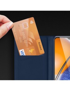 Dux Ducis Skin Pro-fodral till Huawei nova Y61 flip-cover-kortplånboksställ svart