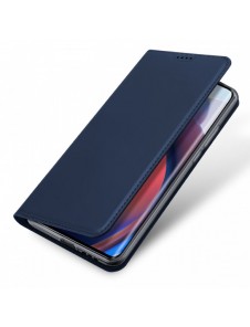 Dux Ducis Skin Pro-fodral för Motorola Edge 30 Fusion flip-fodral kort plånboksställ blå