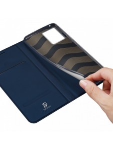 Dux Ducis Skin Pro-fodral för Motorola Edge 30 Fusion flip-fodral kort plånboksställ blå