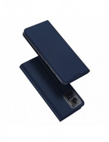 Dux Ducis Skin Pro-fodral för Motorola Edge 30 Ultra flip-fodral kortplånboksställ blå