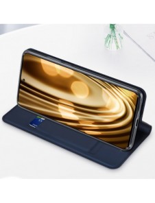 Dux Ducis Skin Pro-fodral för Motorola Edge 30 Ultra flip-fodral kortplånboksställ blå