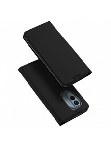 Dux Ducis Skin Pro fodral för Nokia X30 flip-fodral kort plånboksställ svart