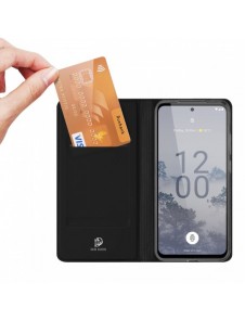 Dux Ducis Skin Pro fodral för Nokia X30 flip-fodral kort plånboksställ svart
