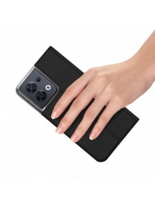Dux Ducis Skin Pro-fodral för Oppo Reno 8 flip-fodral plånboksställ svart