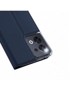 Dux Ducis Skin Pro-fodral för Oppo Reno 8 flip-fodral kort plånboksställ blå
