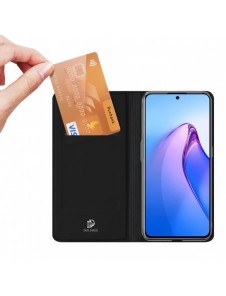Dux Ducis Skin Pro-fodral för Oppo Reno 8 Pro flip-fodral plånboksställ svart
