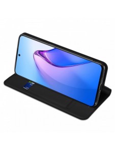 Dux Ducis Skin Pro-fodral för Oppo Reno 8 Pro flip-fodral plånboksställ svart