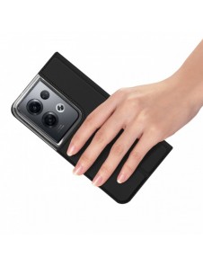 Dux Ducis Skin Pro-fodral för Oppo Reno 8 Pro flip-fodral plånboksställ svart
