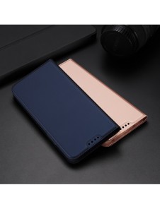 Dux Ducis Skin Pro-fodral för Oppo Reno 8 Pro flip-fodral kort plånboksställ blå