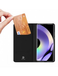 Dux Ducis Skin Pro-fodral för Realme 10 Pro Flip Card-plånboksställ Svart