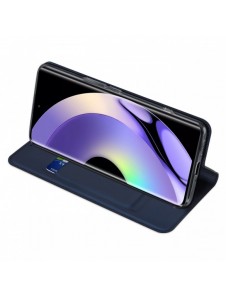 Dux Ducis Skin Pro-fodral för Realme 10 Pro Flip Card-plånboksställ Blå