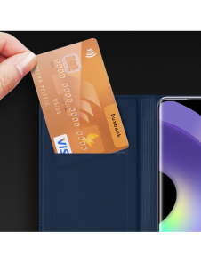 Dux Ducis Skin Pro-fodral för Realme 10 Pro Flip Card-plånboksställ Blå