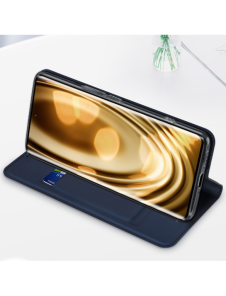 Dux Ducis Skin Pro-fodral för Realme 10 Pro Flip Card-plånboksställ Blå