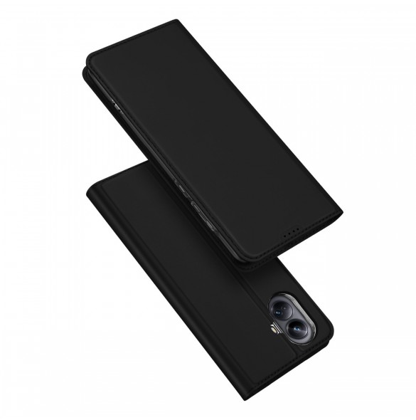 Dux Ducis Skin Pro-fodral för Realme 10 Pro+ flip-fodral plånboksställ svart
