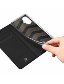 Dux Ducis Skin Pro-fodral för Realme 10 Pro+ flip-fodral plånboksställ svart