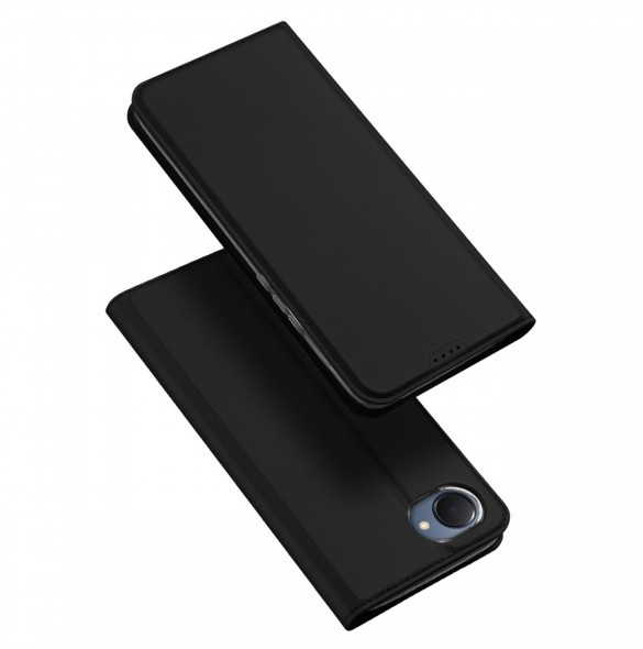 Dux Ducis Skin Pro Fodral För Realme C30 / Realme Narzo 50i Prime Cover Flip Card Plånboksställ Svart