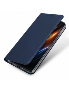 Dux Ducis Skin Pro Fodral För Realme C30 / Realme Narzo 50i Prime Cover Flip Card Plånboksställ Blå
