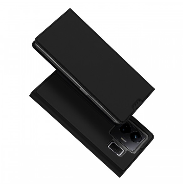 Dux Ducis Skin Pro Fodral För Realme GT Neo 5 / Realme GT3 Flip Cover Card Plånboksställ Svart