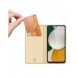 Dux Ducis Skin Pro Fodral för Samsung Galaxy A34 5G Flip Card Plånboksställ Guld