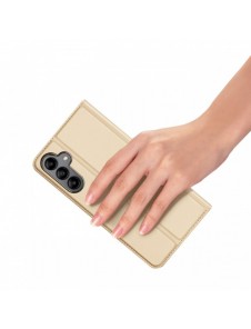Dux Ducis Skin Pro Fodral för Samsung Galaxy A34 5G Flip Card Plånboksställ Guld