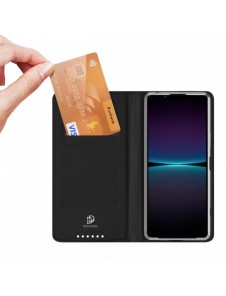 Dux Ducis Skin Pro Fodral för Sony Xperia 1 V Flip Card Plånboksställ Svart