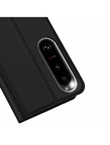 Dux Ducis Skin Pro Fodral för Sony Xperia 1 V Flip Card Plånboksställ Svart