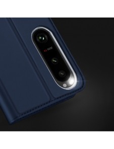 Dux Ducis Skin Pro Fodral för Sony Xperia 1 V Flip Card Plånboksställ Svart