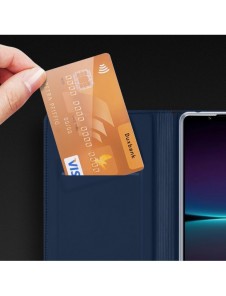 Dux Ducis Skin Pro Fodral för Sony Xperia 1 V Flip Card Plånboksställ Svart