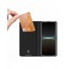 Dux Ducis Skin Pro-fodral för Sony Xperia 5 IV flip-cover-kortplånboksställ svart