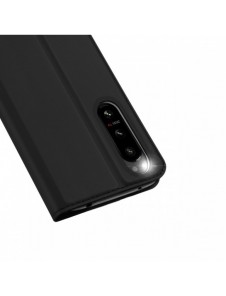 Dux Ducis Skin Pro-fodral för Sony Xperia 5 IV flip-cover-kortplånboksställ svart
