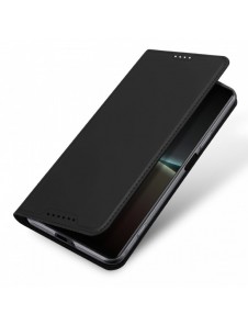 Dux Ducis Skin Pro-fodral för Sony Xperia 5 IV flip-cover-kortplånboksställ svart