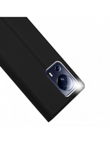 Dux Ducis Skin Pro-fodral för Xiaomi 13 Lite-fodral med flip-kort-plånboksställ svart