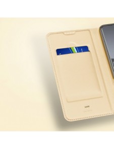 Dux Ducis Skin Pro-fodral för Xiaomi 13 Lite Flip Card-plånboksställ guld